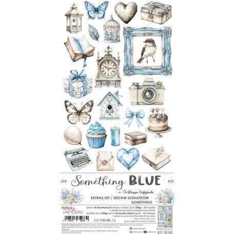 Craft O'Clock Kivágóív Something Blue Something Extras to Cut Set (18 ív)