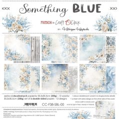   Craft O'Clock Scrapbook papírkészlet 12" (30 cm) Something Blue Paper Collection Set (6 ív)