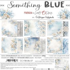   Craft O'Clock Scrapbook papírkészlet 8" (20 cm) Something Blue Paper Collection Set (24 ív)