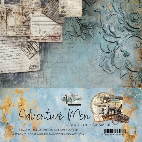 Alchemy of Art Scrapbook papírkészlet 6" (15 cm) Adventure Men Paper Pad (24 lap)