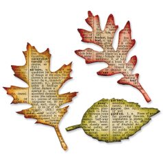   SIZZIX Vágósablon 656927 - Tim Holtz - Tattered Leaves - Bigz Die (1 db)