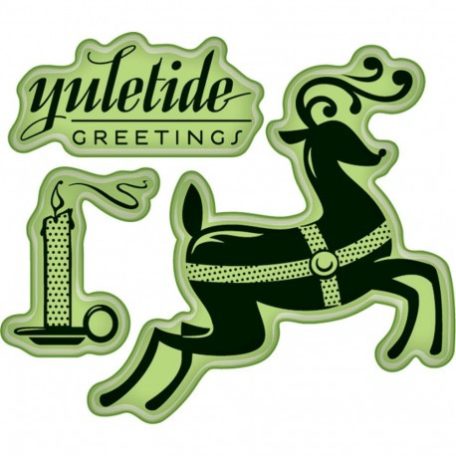 Gumibélyegző , Rubber Stamps / Reindeer -  (3 db)