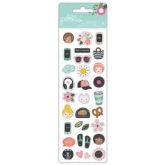   Pufi matrica , Girl Squad / Puffy Stickers - Mini Icons (31 db)