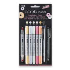 Copic Ciao alkoholos marker készlet, Pastels - (5+1 db)