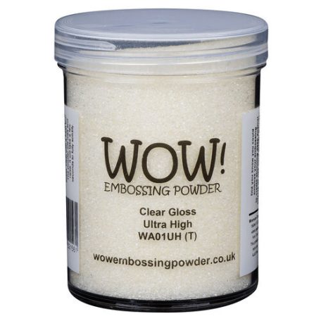 Domborító por 160ml / Ultra High, Nagy kiszerelés/Clear Gloss - WOW! Embossing Powder (1 db)