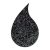 Domborító por 15ml / Regular, Embossing Glitters/Black Twinkle - WOW! Embossing Powder (1 db)