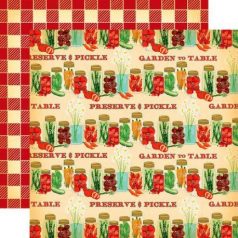   Scrapbook papír 12" (30 cm) - Country Kitchen / Preserve and Pickle -  (1 ív)