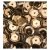 Flitter 6mm / 12gr, Sequins / Regular, Brown -  (1 csomag)