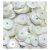 Flitter 6mm / 10gr, Sequins / AB Color, White (1 csomag)