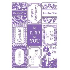   A4 Óriás Dombornyomó Mappa C0723621, Embossing Folder / Sayings - Cherish Me Collection (1 db)