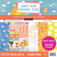   Craft Smith Funky Fresh Scrapbook Papírkészlet 12" (30 cm) Paper Pad (48 lap)