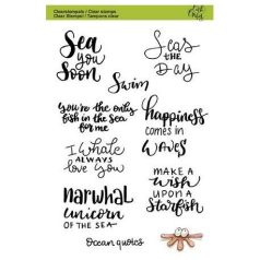   Szilikonbélyegző A6 Ocean quotes (Eng) - Carla Creaties CE Clear Stamps (1 csomag)