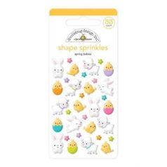   Pufi Matrica , Doodlebug Design Hoppy Easter / Spring Babies Shape Sprinkles  (1 csomag)