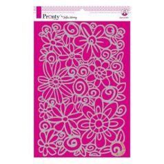 Stencil A4, Pronty Stencil / Flowers -  (1 db)