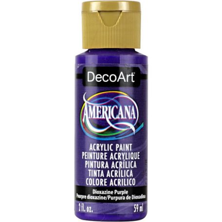 Akrilfesték matt 59ml - Dioxazine Purple (transparent) - DecoArt Americana® Acrylics (1 db)