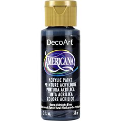   Akrilfesték matt 59ml - Deep Midnight Blue - DecoArt Americana® Acrylics (1 db)