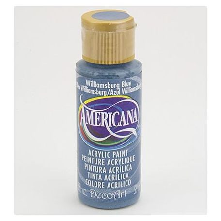 Akrilfesték matt 59ml - Williamsburg Blue - DecoArt Americana® Acrylics (1 db)