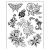 Szilikonbélyegző , Viva Decor Clear Stamp / Classical Flowers - Flowers (1 csomag)