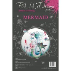   Szilikonbélyegző A5, Pink Ink Designs Clear Stamp / Set Mermaid - Maritime (1 db)