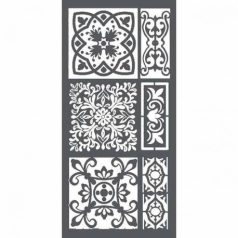 Stencil 12x25cm, Tiles / Stamperia Thick Stencil  -  (1 db)