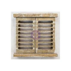   Fa díszítőelem 4"X4", Prima Marketing Memory Hardware Embellishments / Venetian Shutters  -  (1 db)