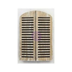   Fa díszítőelem 3"X4.5", Prima Marketing Memory Hardware Embellishments / Parisian Arch Shutters  -  (1 db)