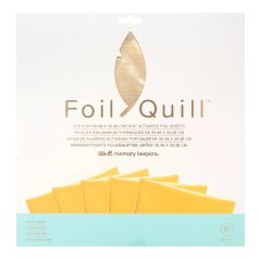   We R Makers Foil Quill Fólia lapok - 12" (30 cm) - Gold Finch - Foil Sheets (15 ív)