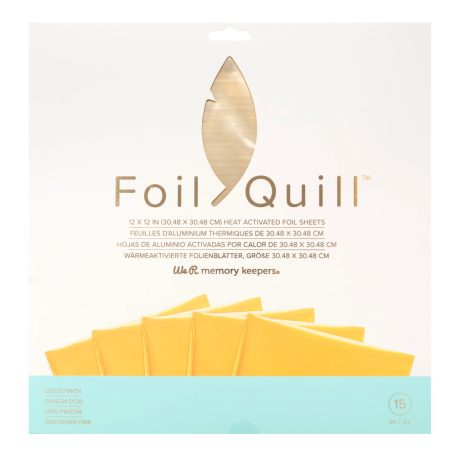 We R Makers Foil Quill Fólia lapok - 12" (30 cm) - Gold Finch - Foil Sheets (15 ív)