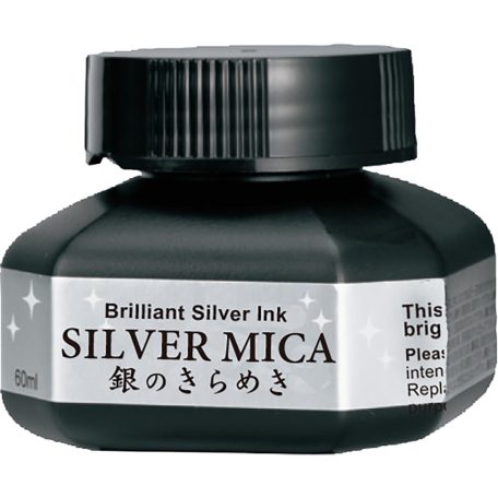 Kuretake Ezüst Tinta SILVER MICA Brilliant Silver Ink (1 db)