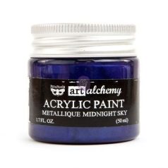   Akril festékek 50 ml, Finnabair - Art Alchemy Acrylic Paint  / Midnight Sky - Metallique (1 db)