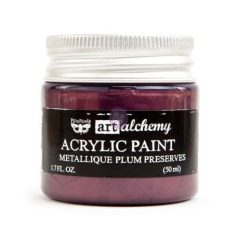   Akril festékek 50 ml, Finnabair - Art Alchemy Acrylic Paint  / Plum Preserves - Metallique (1 db)