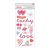 Matrica , Pink Paislee Lucky Us / Thickers chipboard lucky charm -  (1 csomag)