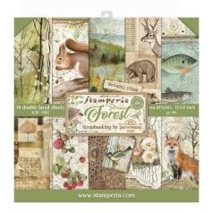   Stamperia Scrapbook papírkészlet 12" (30 cm) - Forest - Paper Pack (10 ív)