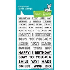   Szilikonbélyegző LF2235, Clear Stamps / Offset Sayings: Birthday -  (1 csomag)