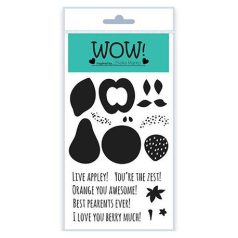   Szilikonbélyegző , Wow! Clear Stamp Set / Fruit for Thought (by Zsoka Marko) -  (1 csomag)