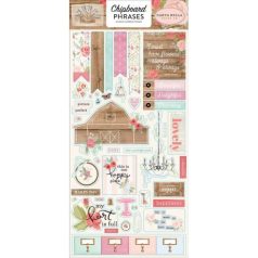   Chipboard matric 6X12", Carta Bella Farmhouse Market / Chipboard Accents -  (1 csomag)