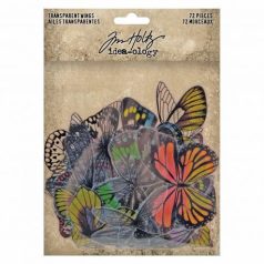   Díszítőelem , Transparent Wings / Tim Holtz Idea-ology - 72 db (1 csomag)