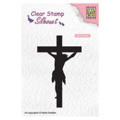   Szilikonbélyegző SIL058, Silhouet Clear stamps / cross (1 db)