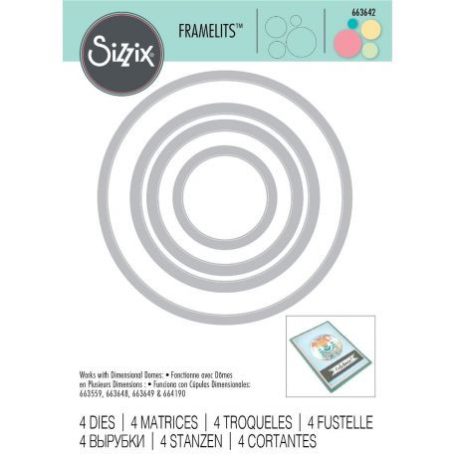 SIZZIX vágósablon, Sizzix Framelits Die / Circles - Körök (1 db)