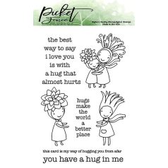   Picket Fence Studios Vágósablon + bélyegző I am a Hugger Clear Stamps + Die Set (1 csomag)