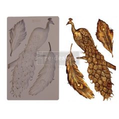   ReDesign with Prima szilikon öntőforma, 5x8 Inch Decor Mould / Regal Peacock (1 db)