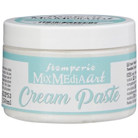 Stamperia krémpaszta fehér, Mixed Media Art / Cream Paste - White(1 db)