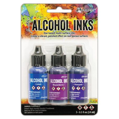 Alcohol Ink készlet , Tim Holtz® Alcohol Ink / Indigo/Violet Spectrum -  (1 csomag)