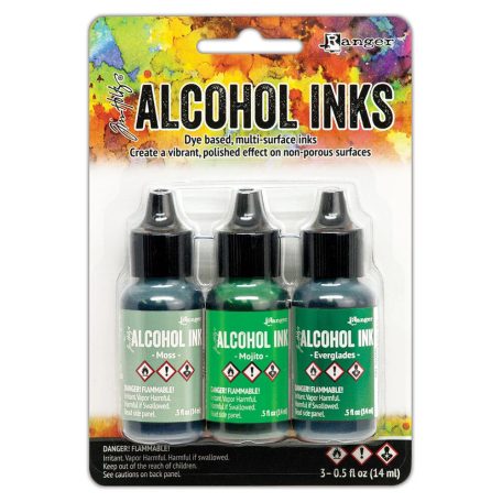 Alcohol Ink készlet , Tim Holtz® Alcohol Ink / Mint/Green Spectrum (1 csomag)