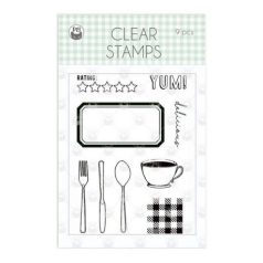   Szilikonbélyegző , Piatek13 Clear Stamp Set / Around the table (1 db)