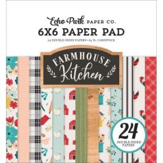   Papírkészlet 6", Echo Park Farmhouse Kitchen / Paper Pads - Kétoldalas (24 lap)