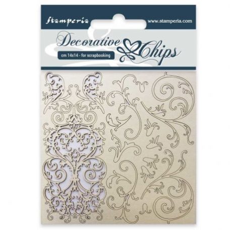 Chipboard , Tapestry / Stamperia Decorative Chip -  (1 csomag)