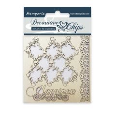   Chipboard , Lace and Border / Stamperia Decorative Chip (1 csomag)