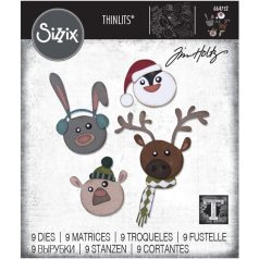   SIZZIX vágósablon 664752, Winter Critters / Sizzix Thinlits Die - Tim Holtz (1 csomag)