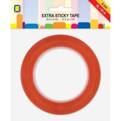   Erős kétoldalas ragasztószalag 6 mm,  / JEJE Produkt Extra Sticky Tape XL (25 méter)